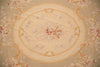 Load image into Gallery viewer, 12.0 x 15.0 Beautiful Aubusson Flat Weave Rug Neutral Earth Tone Sage Green #F-4011