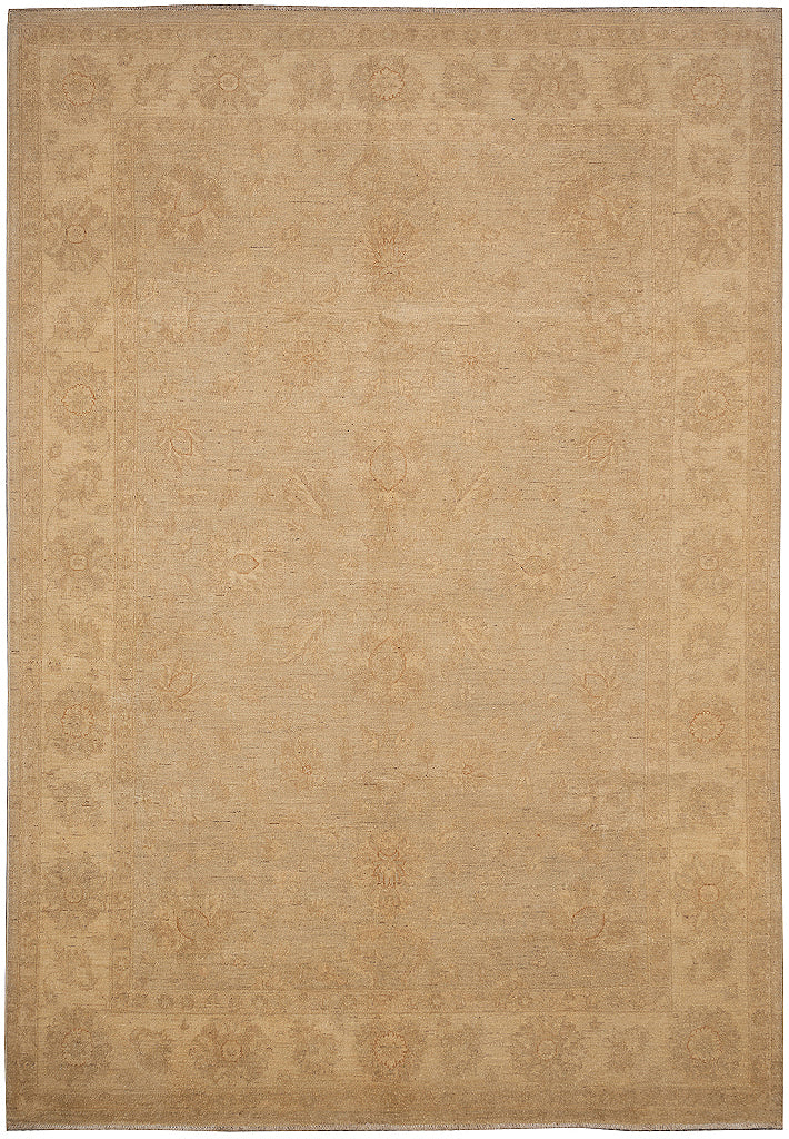 6.6 x 9.7 Chobi Peshawar Rug New Handmade FADED COLORS   #F-4012