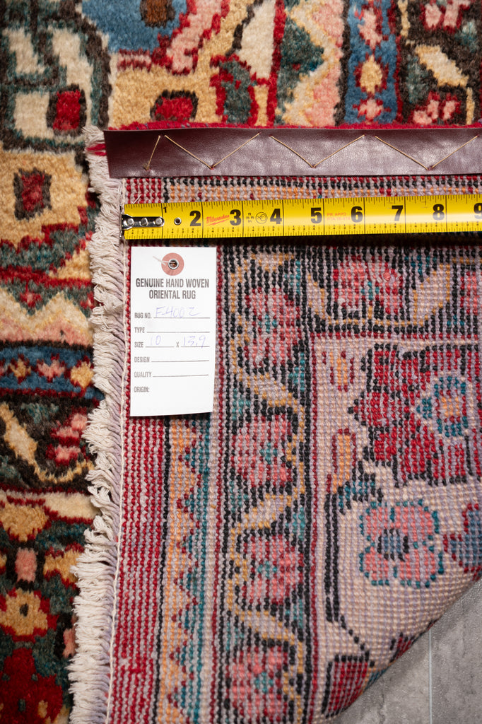 10.0 x 13.9 Semi- Antique Persian Sarouk Mahal Estate Rug #F-4002