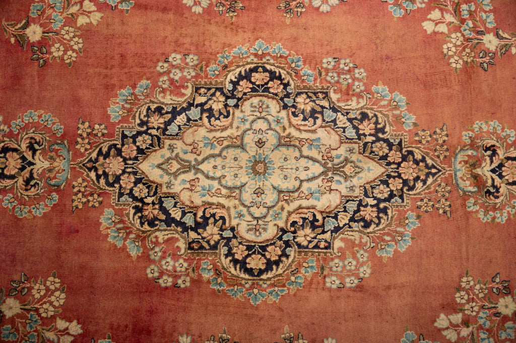 9.3 x 13.6 Semi-Antique Persian Kerman Estate Rug #F-4000
