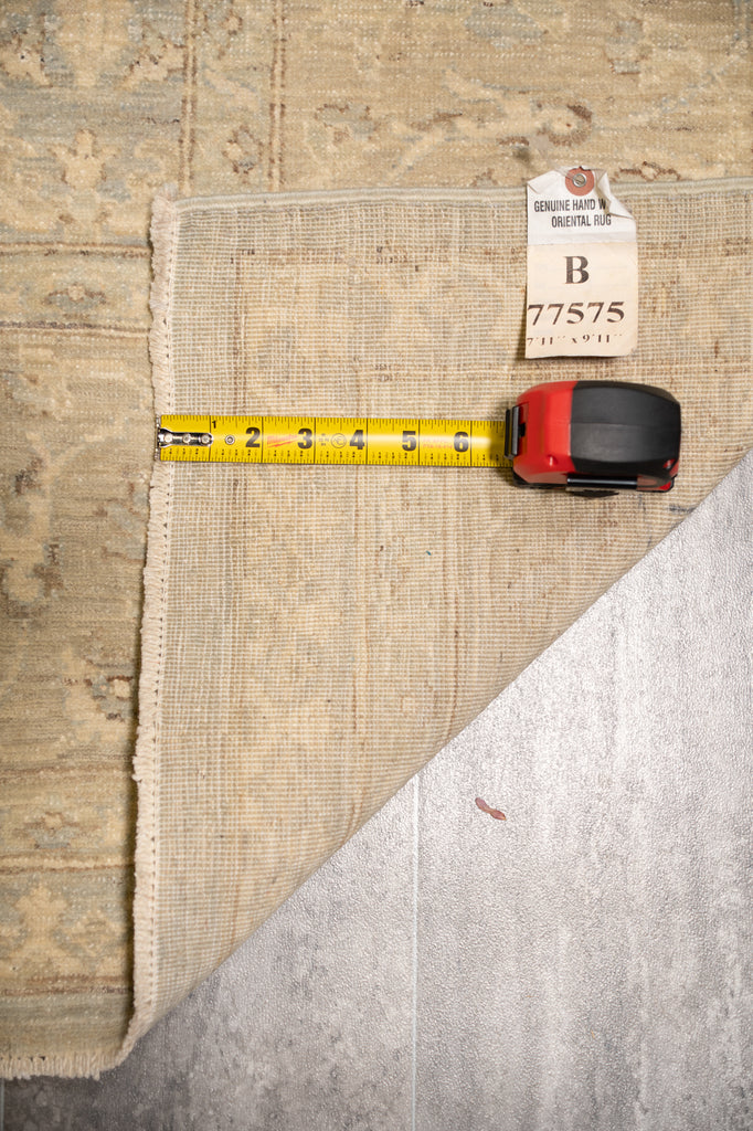 8 x 10 New Ziglar Chobi Peshawar Rug Warm Pastels Neutral Colors #B-77575