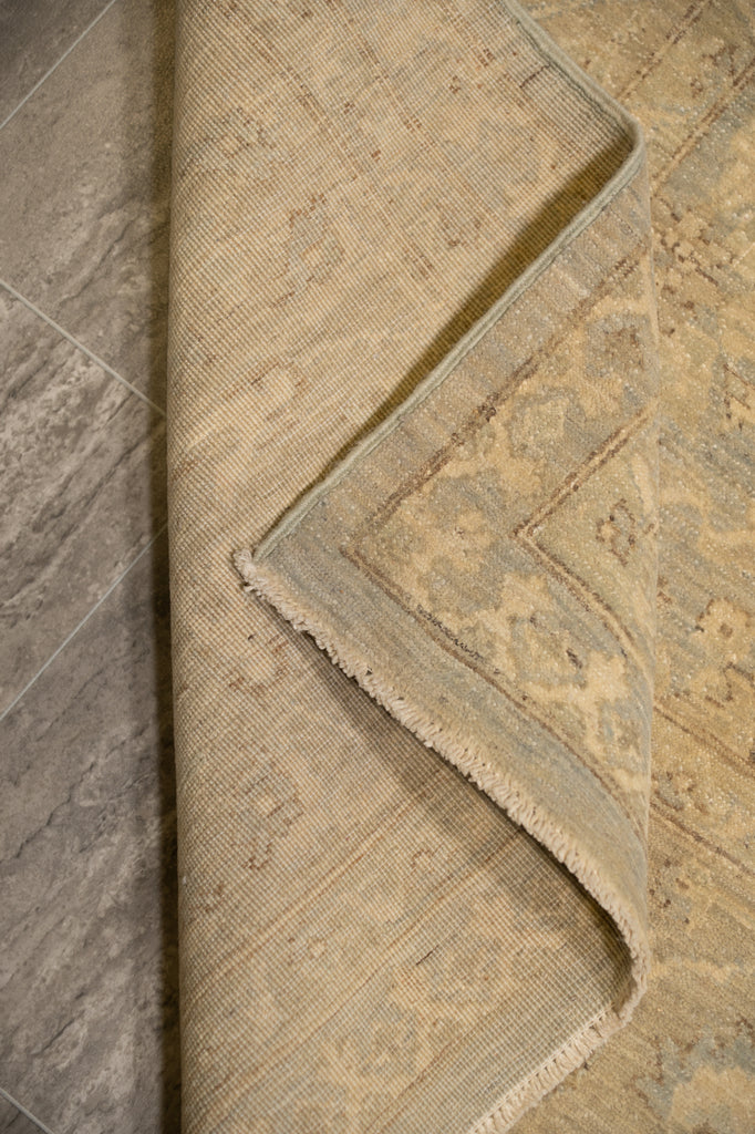 8 x 10 New Ziglar Chobi Peshawar Rug Warm Pastels Neutral Colors #B-77575