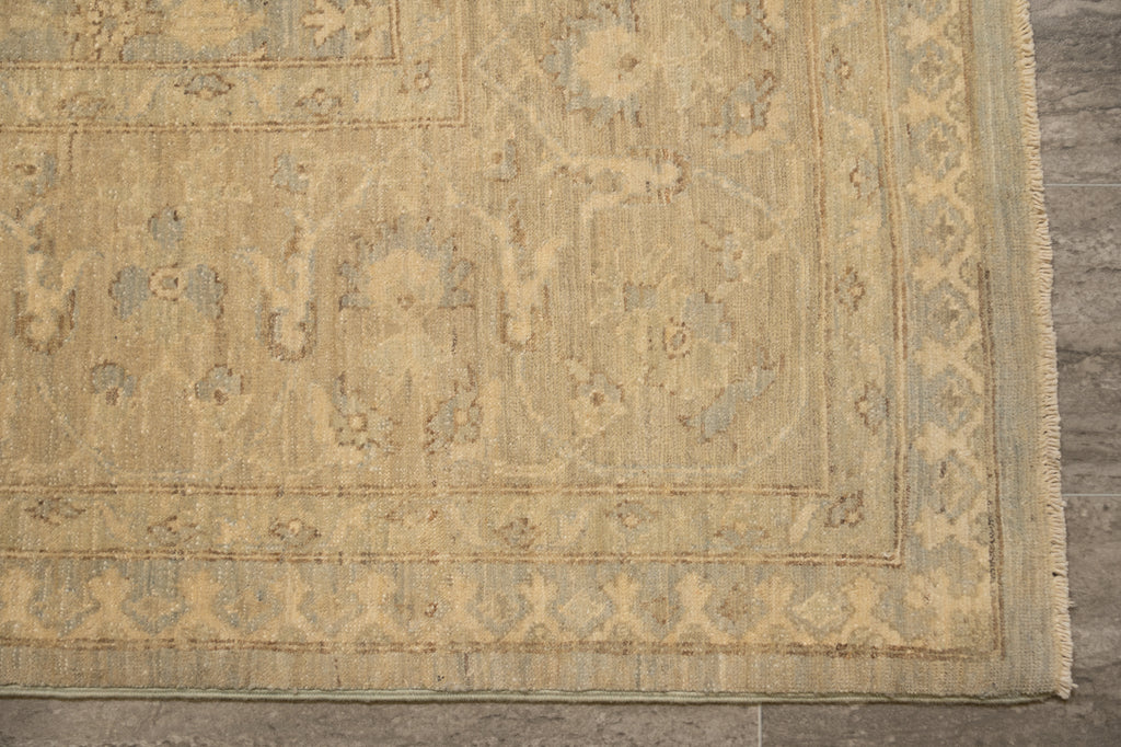 8 x 10 New Ziglar Chobi Peshawar Rug Warm Pastels Neutral Colors #B-77575