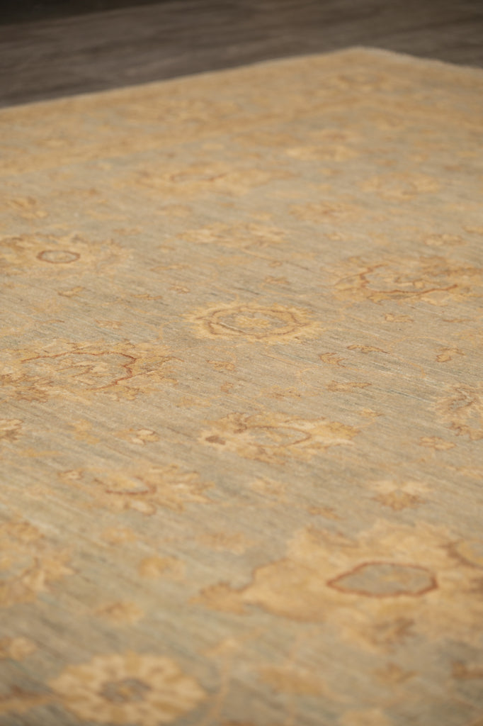 8 x 10 Light Sage Green Ziglar Chobi Peshawar Rugs #B-77474