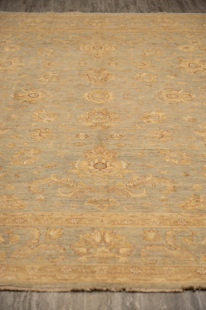 8 x 10 Light Sage Green Ziglar Chobi Peshawar Rugs #B-77474