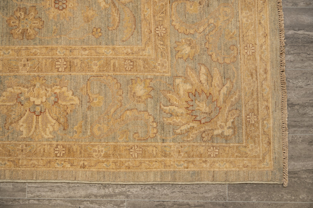 8 x 10 Light Sage Green Ziglar Chobi Peshawar Rugs #B-77474