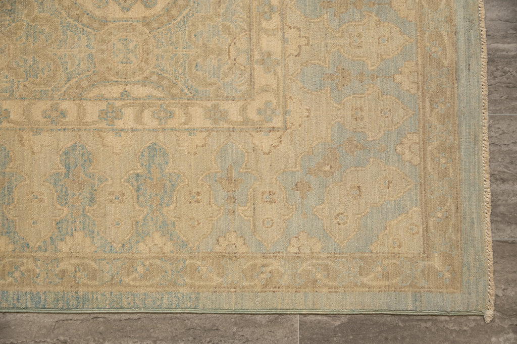 8 .0 x 10.6 New Handmade Ziglar Chobi Rug  Neutral Light Green  #B-77571