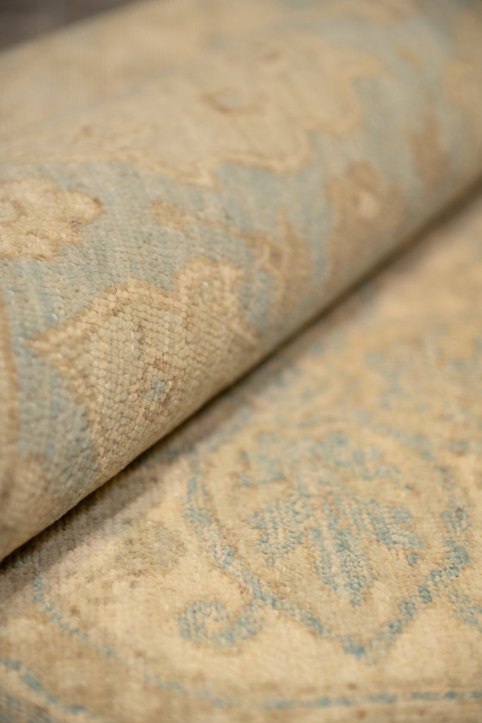 8 .0 x 10.6 New Handmade Ziglar Chobi Rug  Neutral Light Green  #B-77571