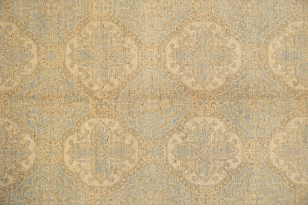 8 .0 x 10.6 New Handmade Ziglar Chobi Rug  Neutral Light Green  #B-77571