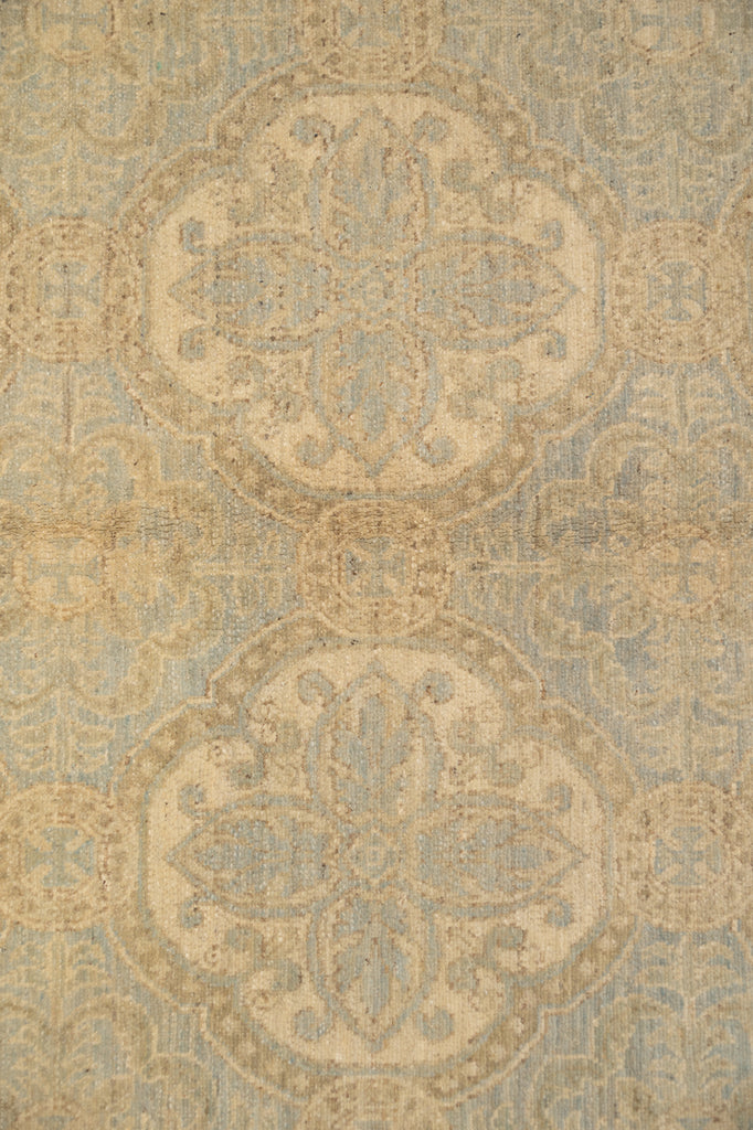 8 .0 x 10.6 New Handmade Ziglar Chobi Rug  Neutral Light Green  #B-77571