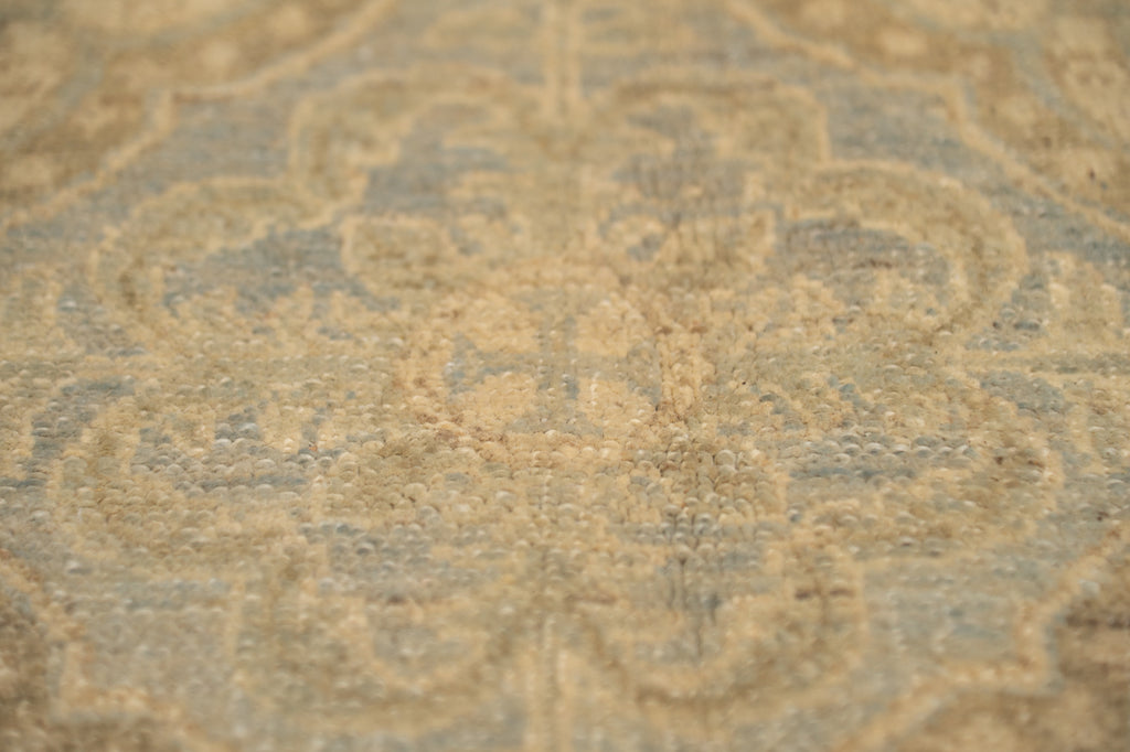 8 .0 x 10.6 New Handmade Ziglar Chobi Rug  Neutral Light Green  #B-77571