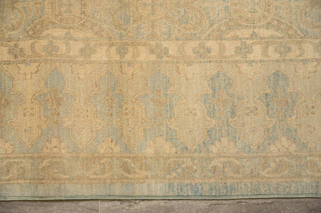 8 .0 x 10.6 New Handmade Ziglar Chobi Rug  Neutral Light Green  #B-77571