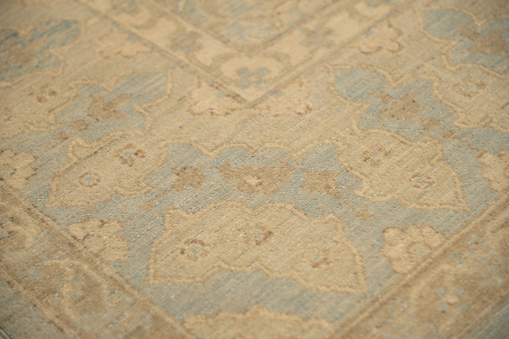 8 .0 x 10.6 New Handmade Ziglar Chobi Rug  Neutral Light Green  #B-77571