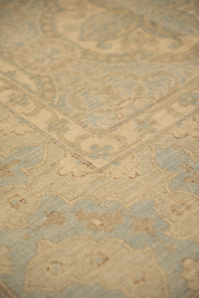 8 .0 x 10.6 New Handmade Ziglar Chobi Rug  Neutral Light Green  #B-77571