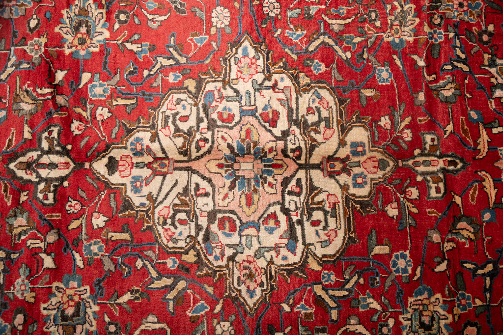 10.0 x 13.9 Semi- Antique Persian Sarouk Mahal Estate Rug #F-4002