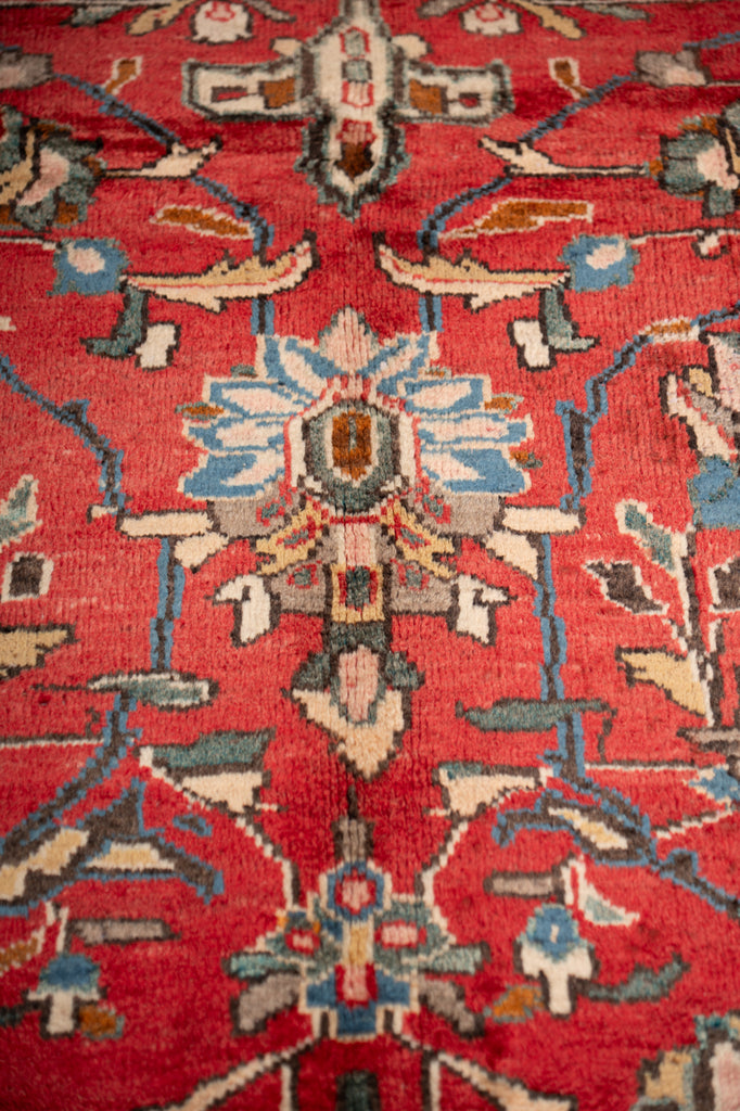 10.0 x 13.9 Semi- Antique Persian Sarouk Mahal Estate Rug #F-4002