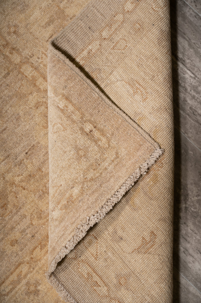 8 x 10 Handmade Chobi Peshawar Rug Natural Wool Natural Colors #B-77475