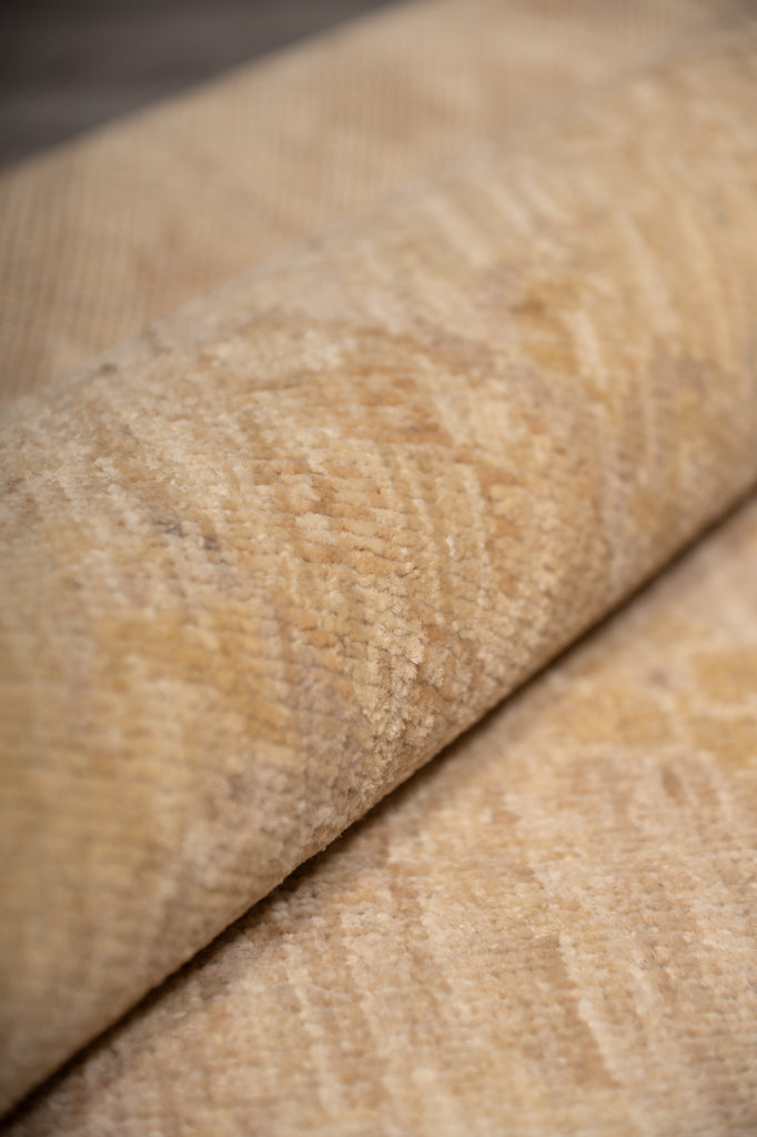 8 x 10 Handmade Chobi Peshawar Rug Natural Wool Natural Colors #B-77475