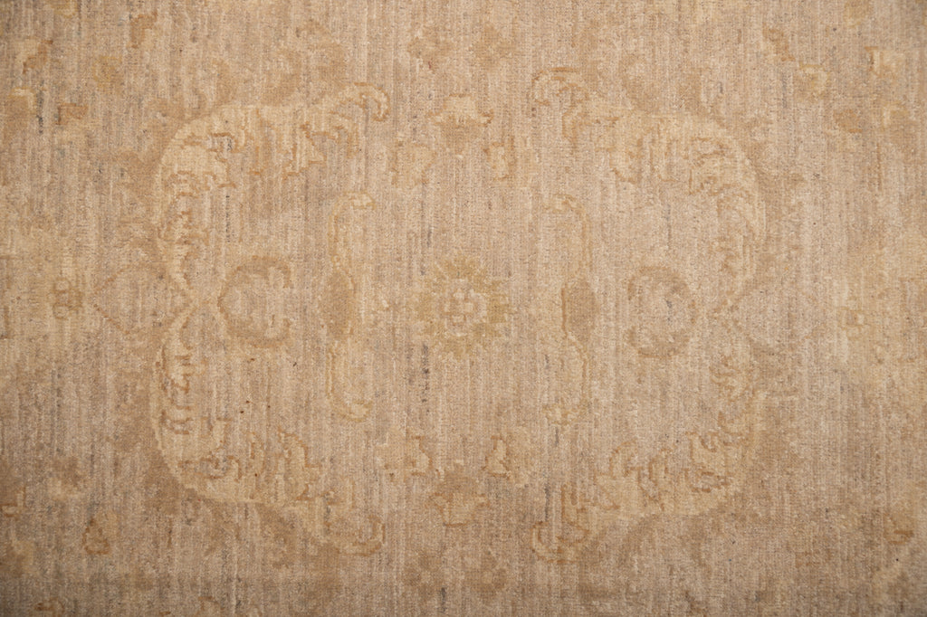 8 x 10 Handmade Chobi Peshawar Rug Natural Wool Natural Colors #B-77475