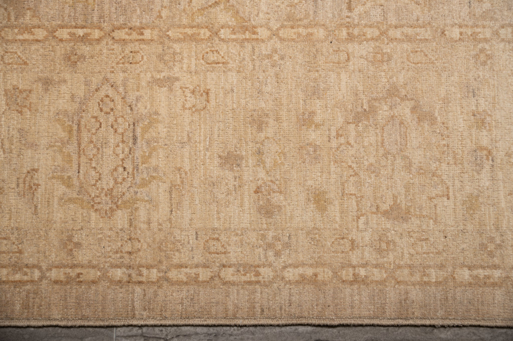 8 x 10 Handmade Chobi Peshawar Rug Natural Wool Natural Colors #B-77475