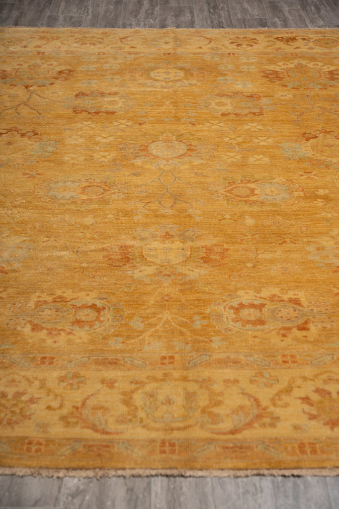 8.2 x 9.9 New Handmade Chobi Ziglar Rug Gold Honey #PIX-26289