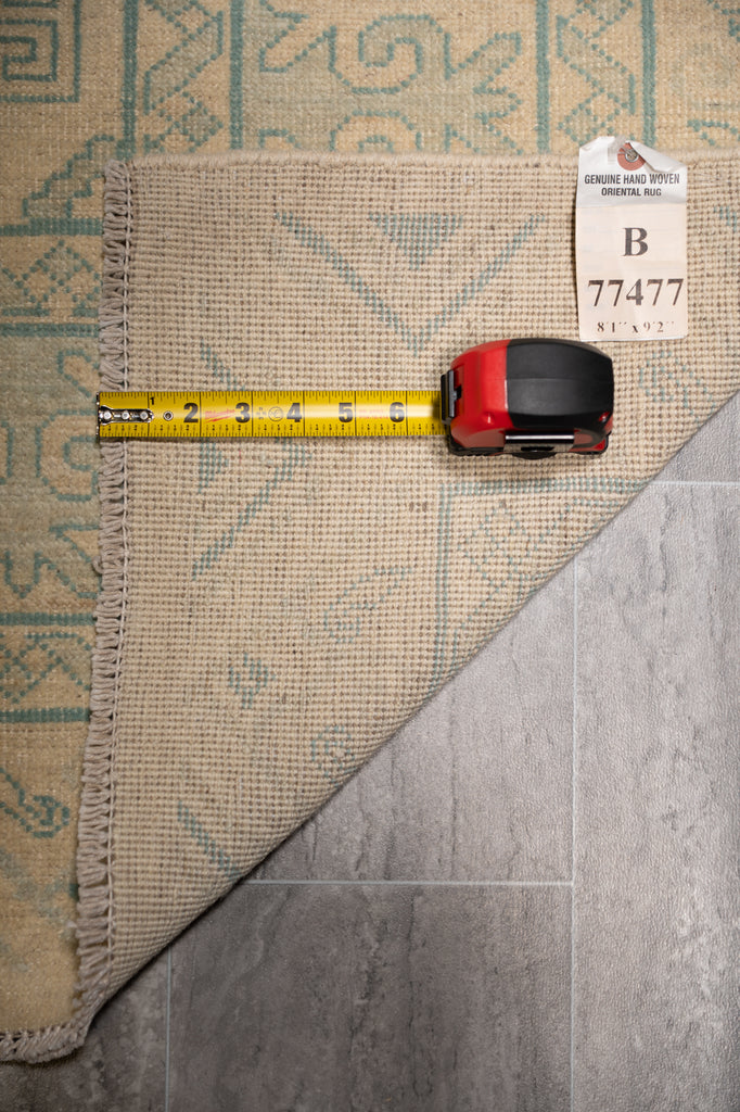 8.1 x 9.2 New Quality Chobi Peshawar Ziglar Square Rug #B-77477