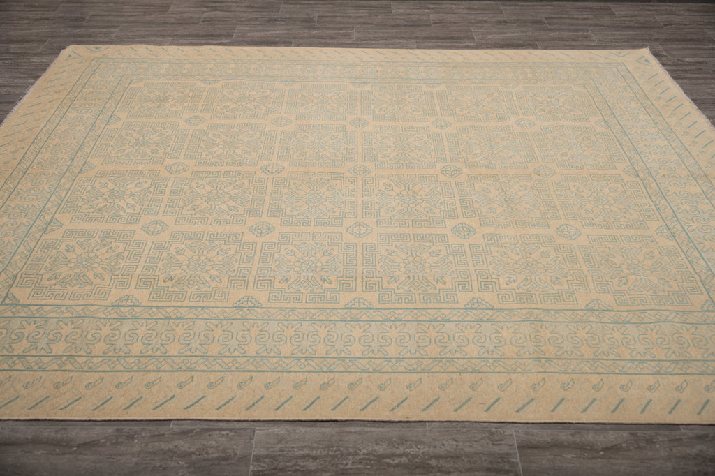 8.1 x 9.2 New Quality Chobi Peshawar Ziglar Square Rug #B-77477