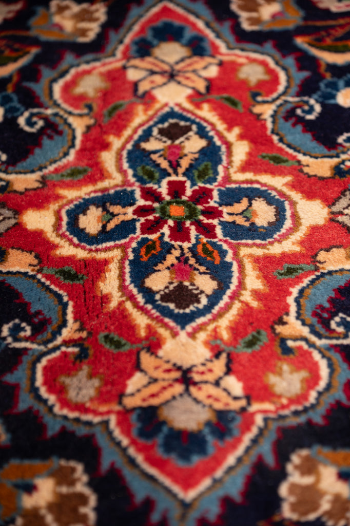 9.1 x 13.0 SIGNED Persian Mashad Rug  #F-4003