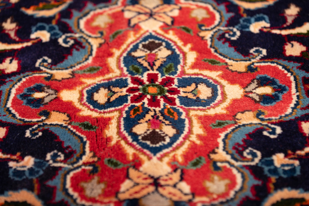 9.1 x 13.0 SIGNED Persian Mashad Rug  #F-4003