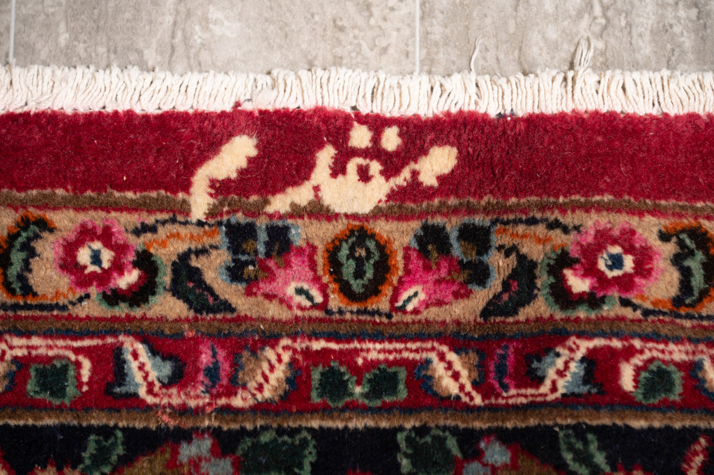 9.9 x 13.0 SIGNED Persian Khorasan Mashad Rug #F-4004