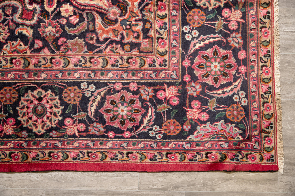 9.9 x 13.0 SIGNED Persian Khorasan Mashad Rug #F-4004