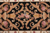 Load image into Gallery viewer, 3.0 x 5.0 Needle Point Rug BLACK #F-4005