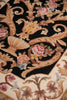 Load image into Gallery viewer, 3.0 x 5.0 Needle Point Rug BLACK #F-4005