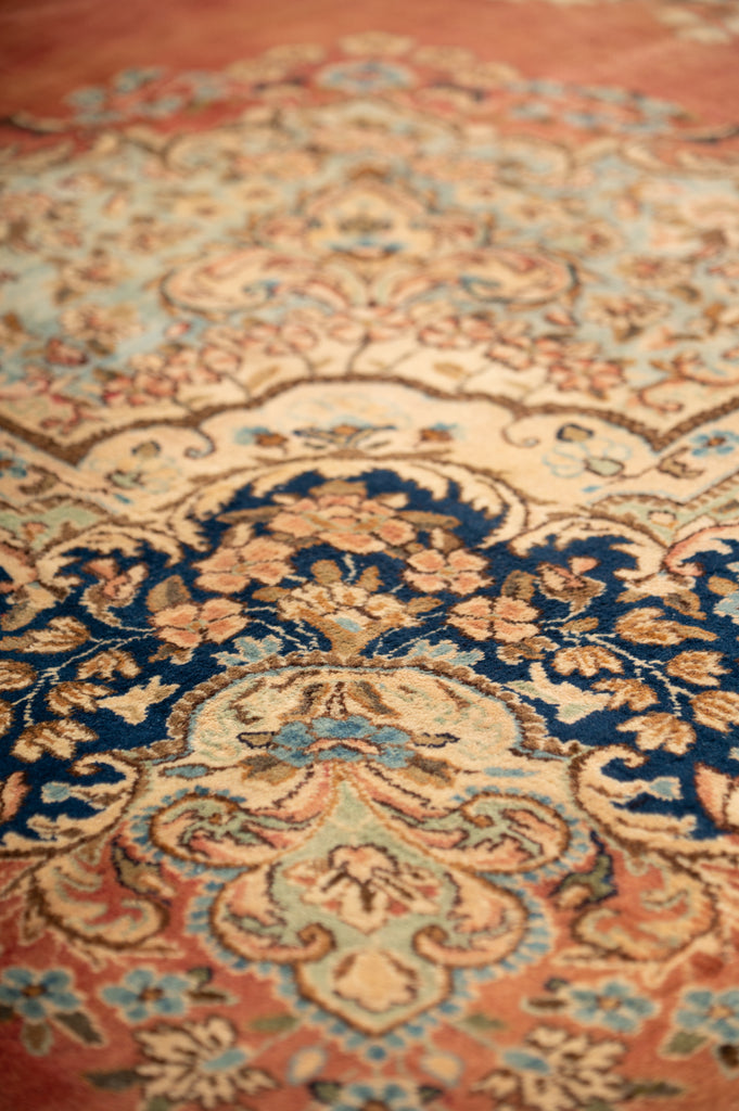 9.3 x 13.6 Semi-Antique Persian Kerman Estate Rug #F-4000