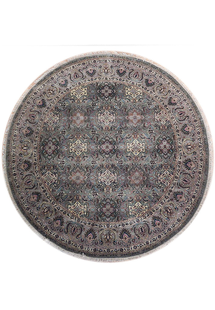 8 x 8 Feet Round Quality Handmade Jaipur Rug