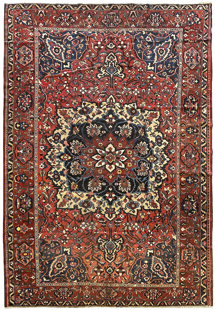 11 x 16.4 Large Semi-Antique Persian Bakhtiar Rug 23613