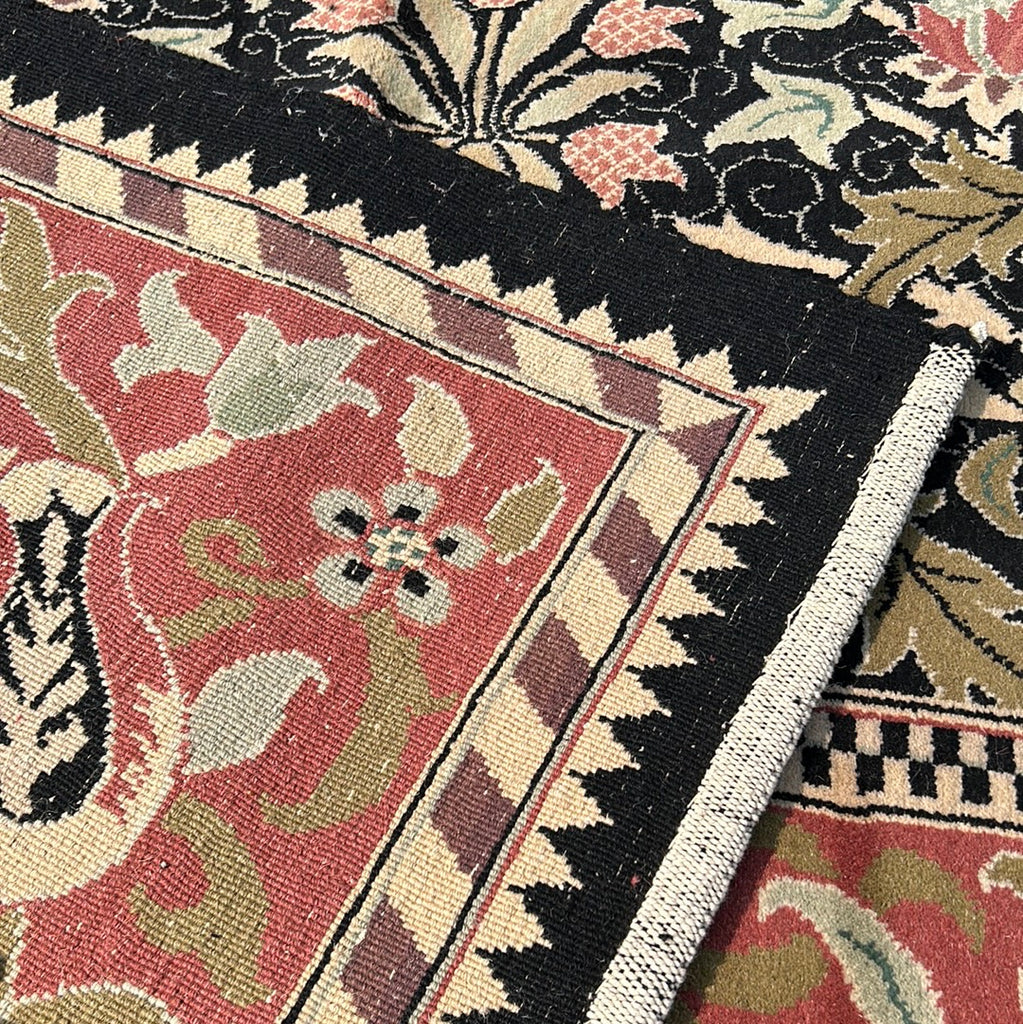 10 x 12 Black Handmade Luxurious Softness Agra Rug 23981