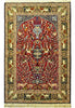 Load image into Gallery viewer, 3.7 x 6.0 Fine  Persian Esfahan  Prayer Rug  Animals #PIX-28996
