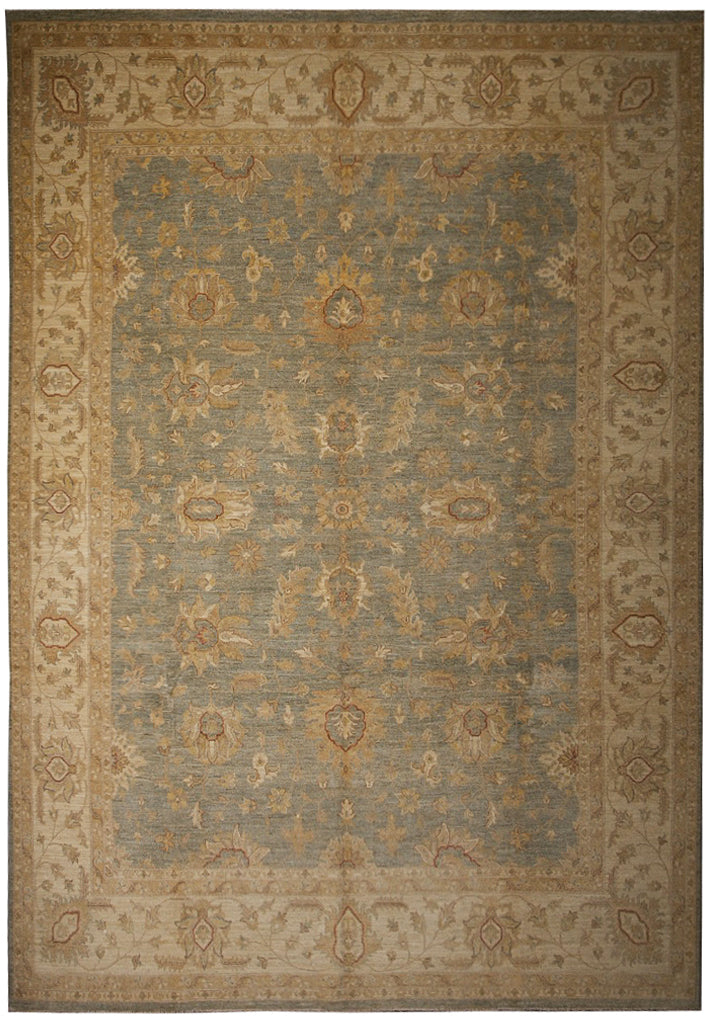 9.1 x 11.7 Natural Ziglar Chobi Peshawar Rug #PIX-29445