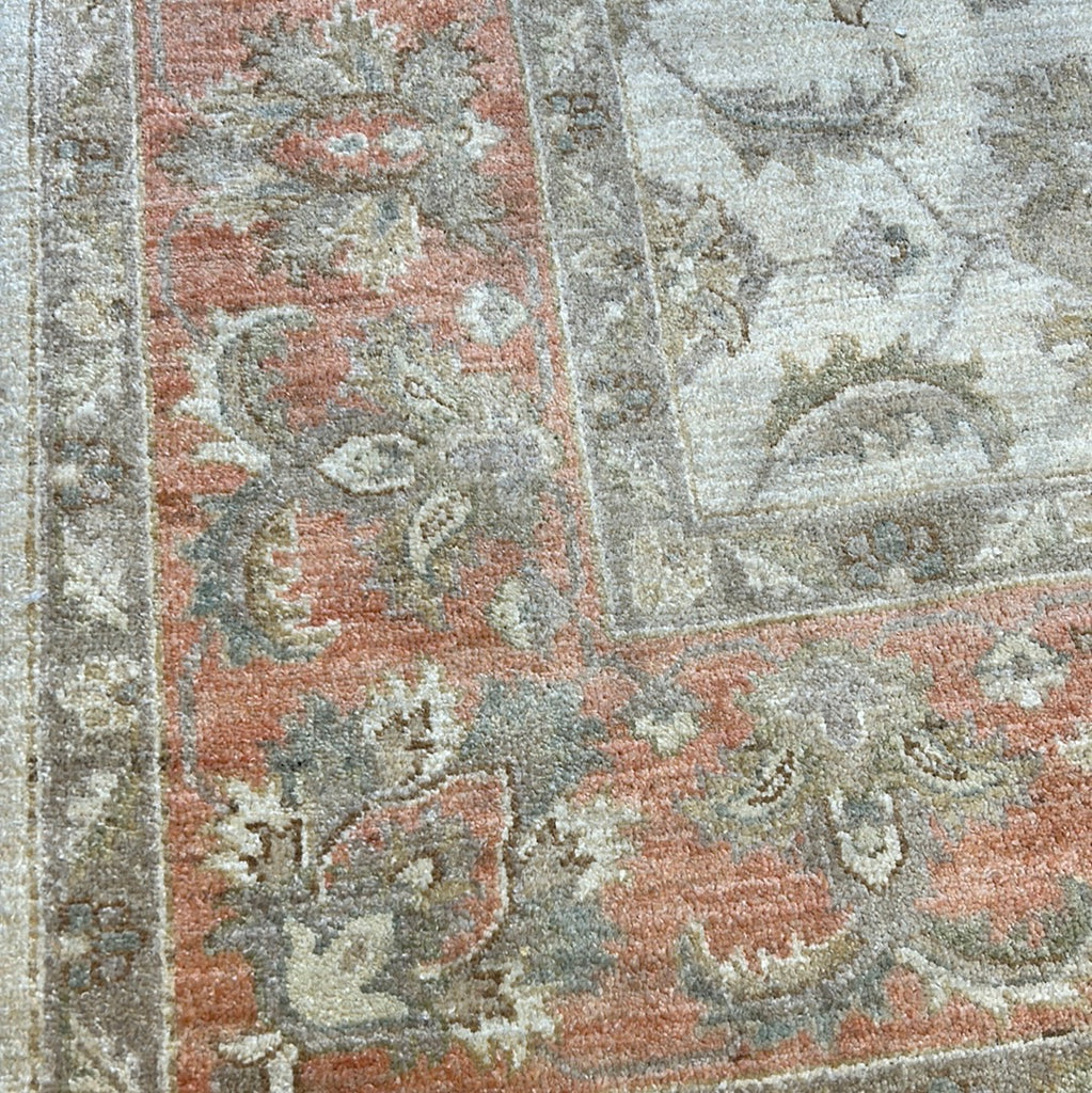 6.7 x 10 Ivory Chobi Peshawar Rug Beige Rust 20274