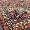 Load image into Gallery viewer, 10.1 x 14 Fine Weave Quality Handmade Soft Wool Dense Burgundy Black Rug Sheik Safi 10251