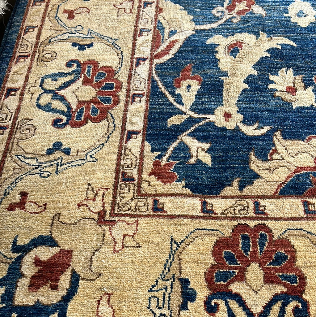 5.11 x 9.3 Pine Green Chobi Peshawar Rug 11051