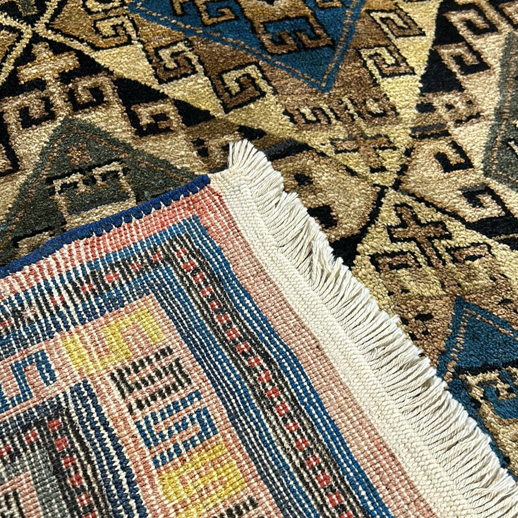 4' x 8' Tan-Brown-Semi-Antique-Russian-Kazak-Runner.jpg