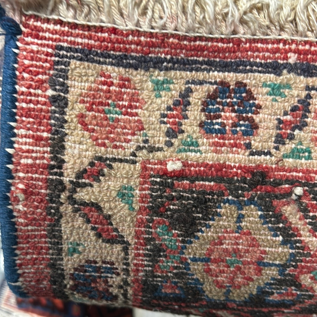 3.2 x 10.6 Persian Hamadan Runner Rug 81877