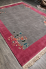 Load image into Gallery viewer, 9 x 12.4 Chinese Art Deco Rug Gray #LA-52154