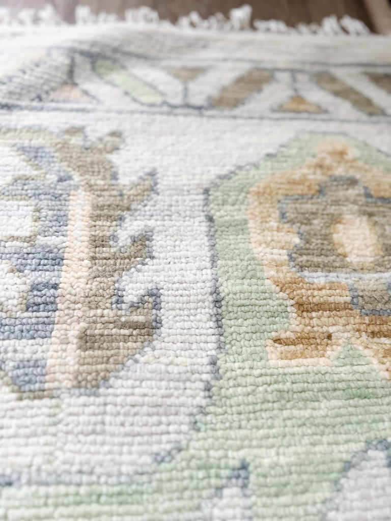 12.1 x 18.2 Great Wool Quality Handmade Oushak Rug NEUTRALS #i-918