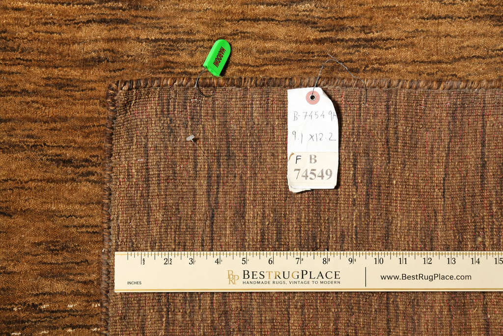 9 x 12 Brown Clearance  New Handmade Contemporary Rug  #B-74549