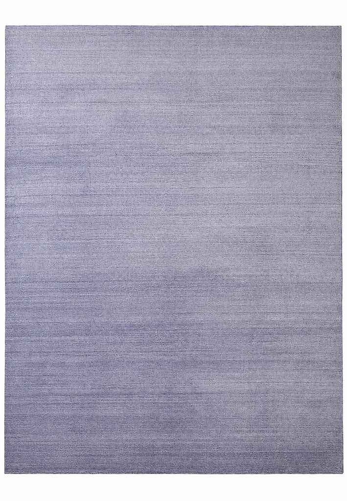 8 x 10 Plain Solid Color Lavander Purple Handmade Contemporary Rug #F-4142