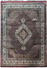 Load image into Gallery viewer, 8.2 x 9.9 MAHI TABRIZ QUALITY RUG Wool and Silk Burgundy #F-5882