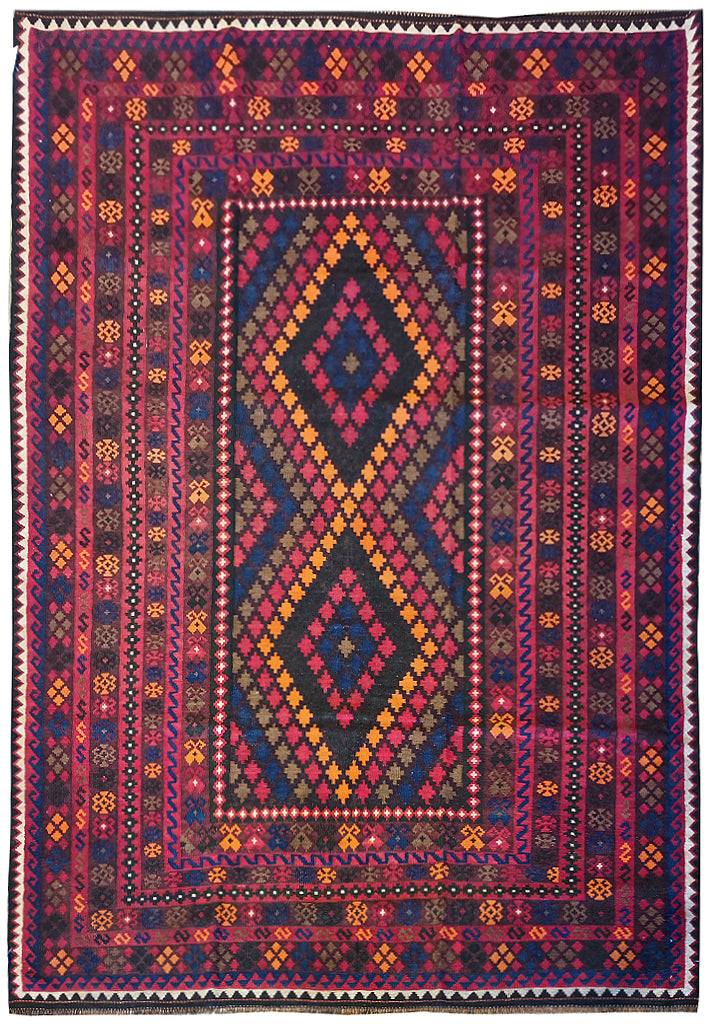 6.10 x 10.1 Tribal Kilim Handmade Afghanistan #F-5905